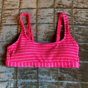 Hot pink bikini top NWOT